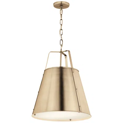 Kichler Etcher 18" Wide Modern 2-light Champagne Bronze Pendant
