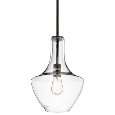 Kichler Everly 10 1/2" Wide Olde Bronze And Clear Glass Mini Pendant