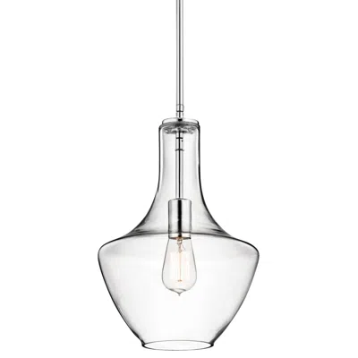 Kichler Everly 10 1/2"w Chrome And Clear Glass Mini Pendant