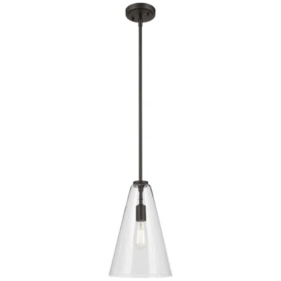Kichler Everly 10 1/4" Wide Olde Bronze Clear Glass Cone Pendant Light