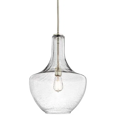 Kichler Everly 13 3/4" Wide Nickel Clear Glass Pendant Light