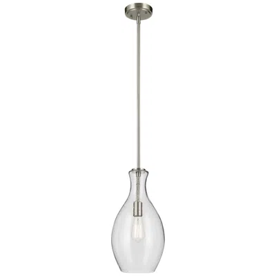 Kichler Everly 9" Wide Brushed Nickel Mini Pendant