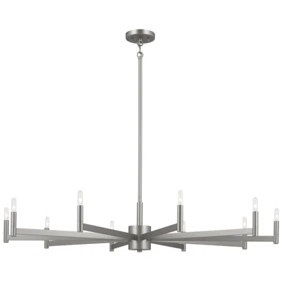Kichler Ezro 48" Wide Satin Nickel 10-light Chandelier