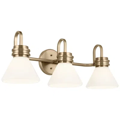 Kichler Farum 26" Wide Champagne Bronze 3-light Bath Light