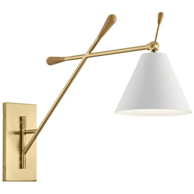 Kichler Finnick 20"h Champagne Gold Swing Arm Wall Sconce