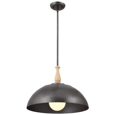 Kichler Fira 18" Wide Anvil Iron Finish Modern Dome Pendant