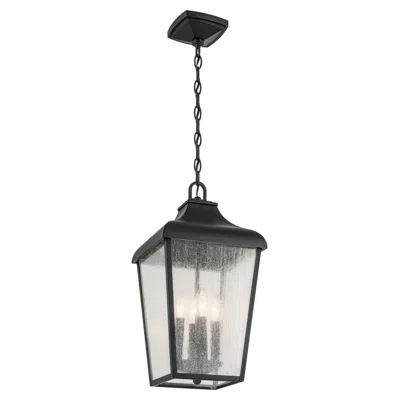 Kichler Forestdale 19 3/4" High Black 4-light Outdoor Hanging Light