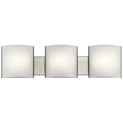 Kichler Georgian 30" Wide Brushed Nickel 3-led Bath Light