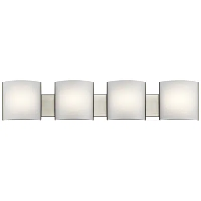 Kichler Georgian 40 3/4" Modern Brushed Nickel 4-led Bath Light
