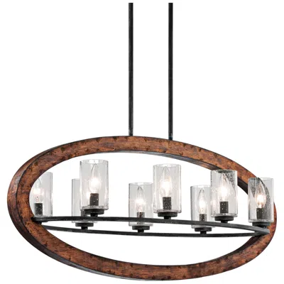 Kichler Grand Bank 36"w Auburn Kitchen Island Light Pendant