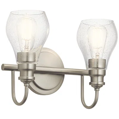 Kichler Greenbrier 10 1/4"h Brushed Nickel 2-light Sconce