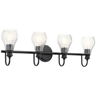 Kichler Greenbrier 4 Light Vanity Light Black