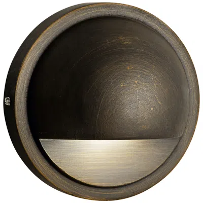 Kichler Half-moon 4" Wide Centennial Brass 3000k Led Deck Light
