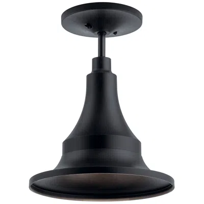 Kichler Hampshire 13 1/4" High Climates Black Outdoor Ceiling Light