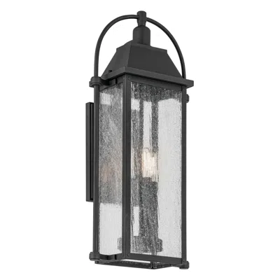 Kichler Harbor Row 23 1/4" High Black Outdoor Wall Light