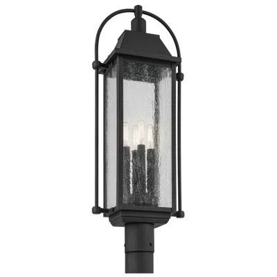 Kichler Harbor Row 27 1/4"h Black 4-light Outdoor Post Light