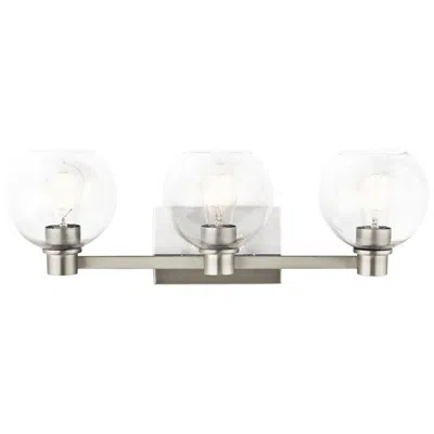 Kichler Harmony 24 1/2"w Brushed Nickel 3-light Bath Light