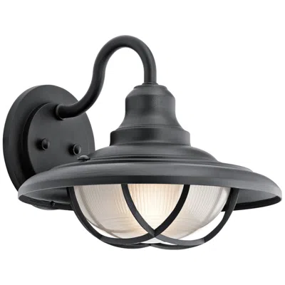 Kichler Harvest Ridge 12 1/2"h Black Outdoor Wall Light