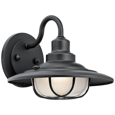 Kichler Harvest Ridge 9" High Black Outdoor Wall Light