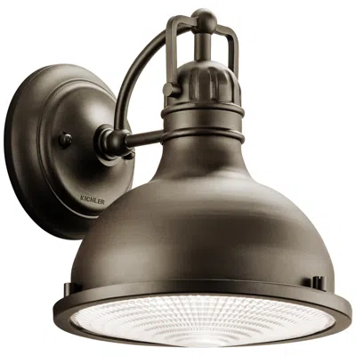 Kichler Hatteras Bay 9 1/2" Industrial Barn Bronze Outdoor Wall Light