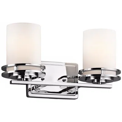 Kichler Hendrik 14 1/2" Wide Satin Opal Glass Bathroom Light