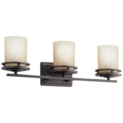 Kichler Hendrik 24" Wide 3-light Bronze Bathroom Light Fixture