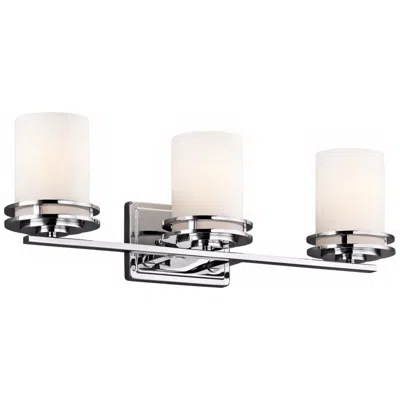 Kichler Hendrik 24" Wide Satin Opal Glass Bathroom Light