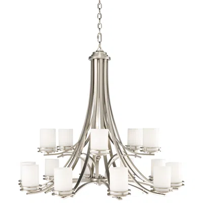 Kichler Hendrik 42 1/4" Wide Brushed Nickel 2-tier 15-light Chandelier