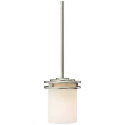 Kichler Hendrik 5 1/2" Wide Nickel And White Glass Mini Pendant