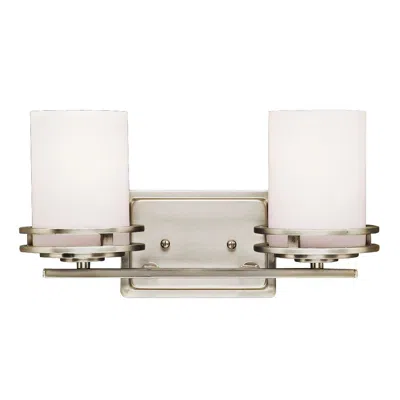 Kichler Hendrik Nickel 14 1/2" Wide Bathroom Light Fixture