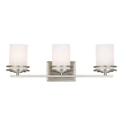 Kichler Hendrik Nickel 24" Wide 3-light Bathroom Light Fixture