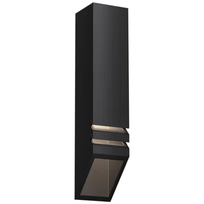 Kichler Hever 1 1/4"w Black Textured Outdoor Louvered Deck Light