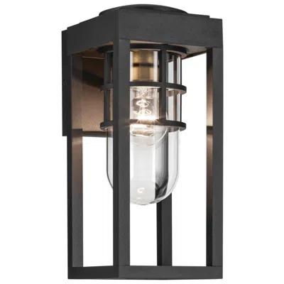 Kichler Hone 13" High Textured Black Outdoor Wall Light