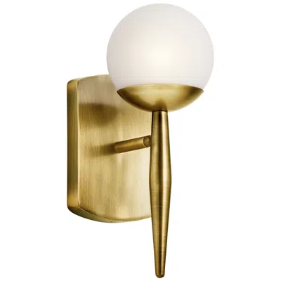 Kichler Jasper 11 1/2" High Natural Brass Wall Sconce