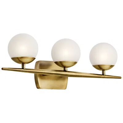 Kichler Jasper 24 1/2" Wide Natural Brass 3-light Halogen Bath Light