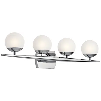Kichler Jasper 32 1/4"w Chrome 4-light Halogen Bath Light