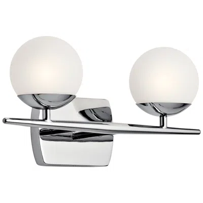 Kichler Jasper 7 3/4"h Chrome 2-light Halogen Wall Sconce