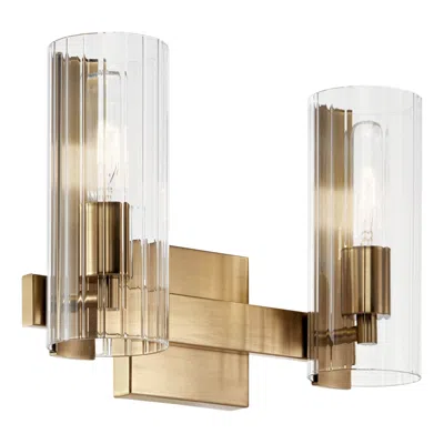 Kichler Jemsa 13 3/4" Wide Champagne Bronze 2-light Bath Light