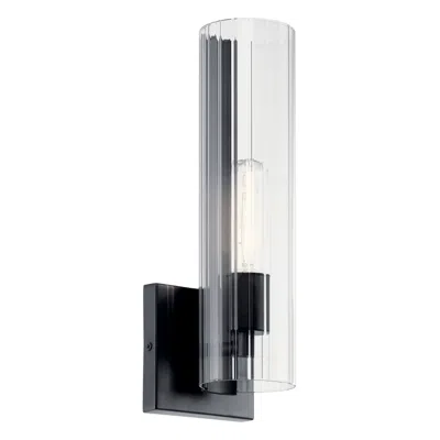 Kichler Jemsa 14" Black And Glass Modern Wall Sconce