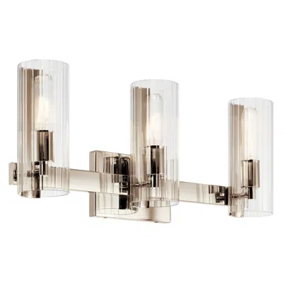 Kichler Jemsa 22 3/4"w Polished Nickel 3-light Bath Light
