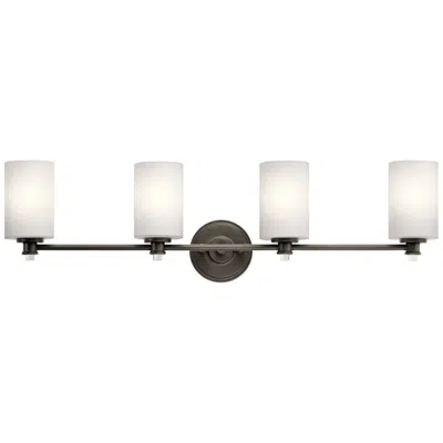 Kichler Joelson 4-light 34" Wide Olde Bronze Bath Light