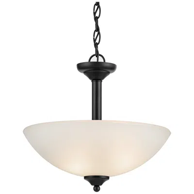 Kichler Jolie 2-light Black Hanging Convertible Pendant/semi-flush