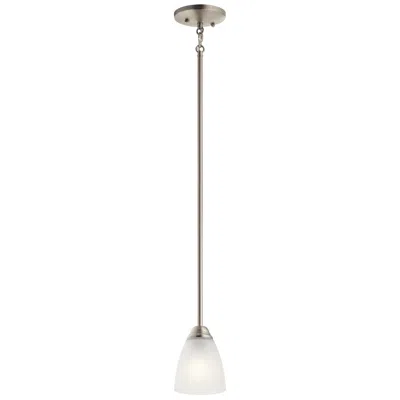 Kichler Jolie 4 3/4" Wide Brushed Nickel White Glass Mini Pendant