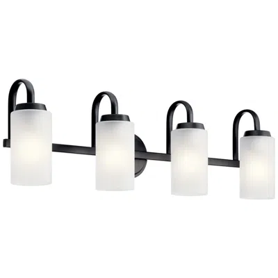Kichler Kennewick 32" Wide Black 4-light Vanity Bath Light
