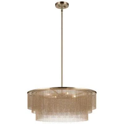Kichler Khaite 26" 4-light Chandelier In Champagne Bronze