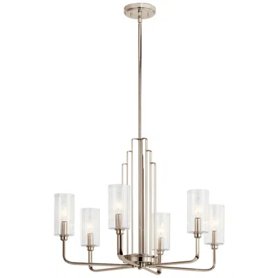 Kichler Kimrose 27" Wide Polished Nickel 6-light Chandelier