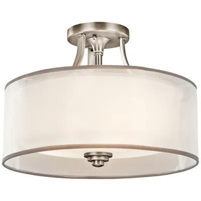Kichler Lacey 15" Wide Antique Pewter Ceiling Light