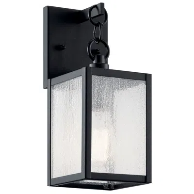 Kichler Lahden 12 1/4" High Black Outdoor Wall Light