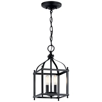 Kichler Larkin 11 1/4" Wide Black 2-light Mini Pendant