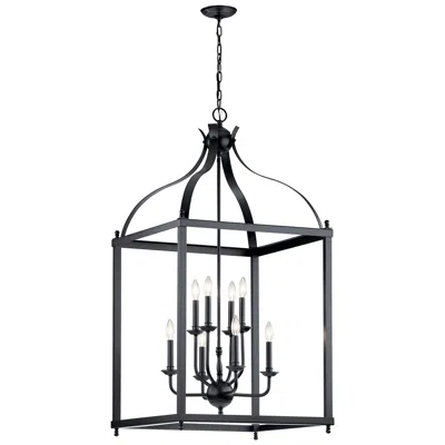 Kichler Larkin 24" Wide Black 8-light Foyer Chandelier